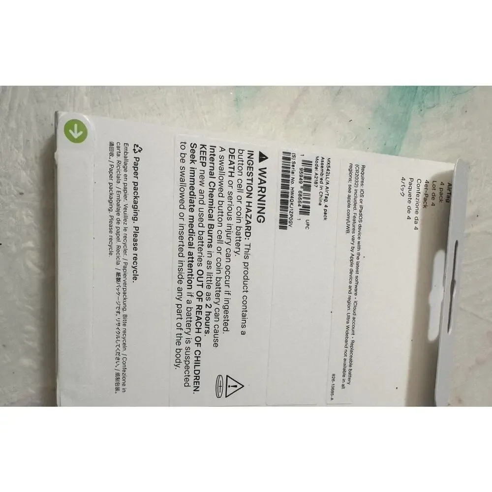 Apple AirTag (1st Generation) 4 Pack Brand New (Total 4 AirTags) Sealed